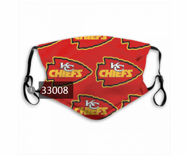 New 2021 NFL Kansas City Chiefs #97 Dust mask with filter